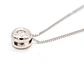 Collar Oro Blanco 18kt  Diamantes  Punto de Luz - Miniatura 2