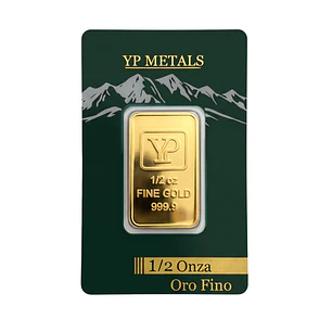 Lingote de Oro Puro 24K de 1/2 Onza Troy (15,55 g) – Pureza 999.9 | Inversión Segura con el Respaldo de Joyas Barón