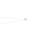 Collar Oro Blanco 18kt Circon 4.0mm Punto de Luz