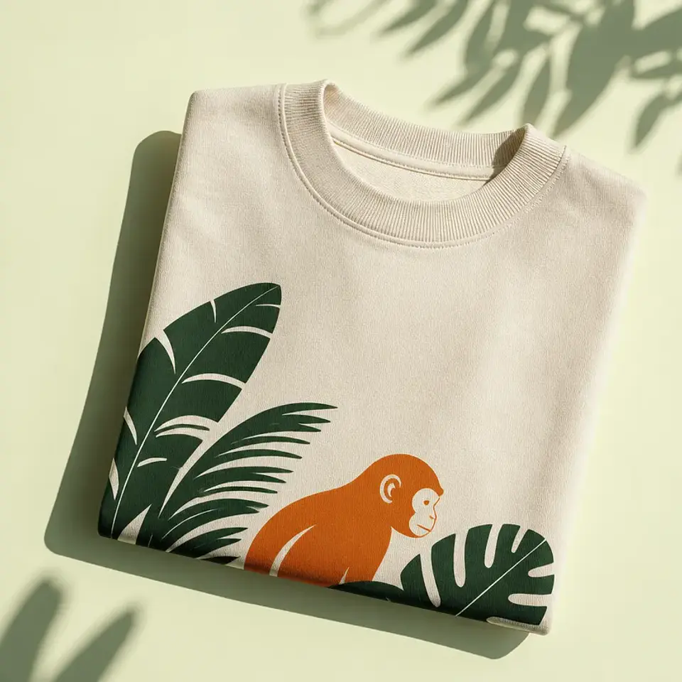 Sweatshirt Recorte Tropical — cru 1
