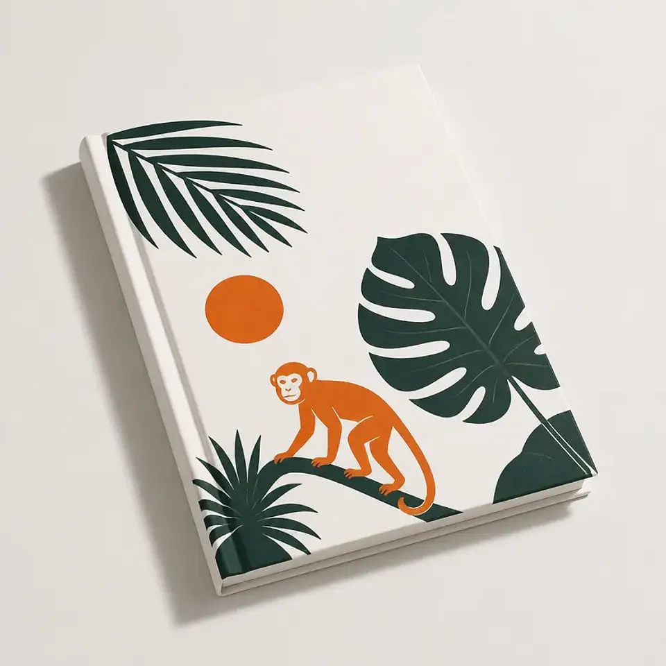 Caderno A5 Recortes de Selva 1