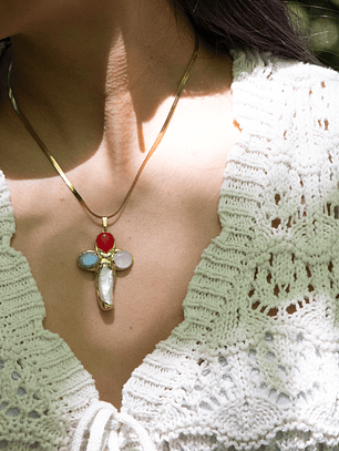 Amuleto alma en cruz