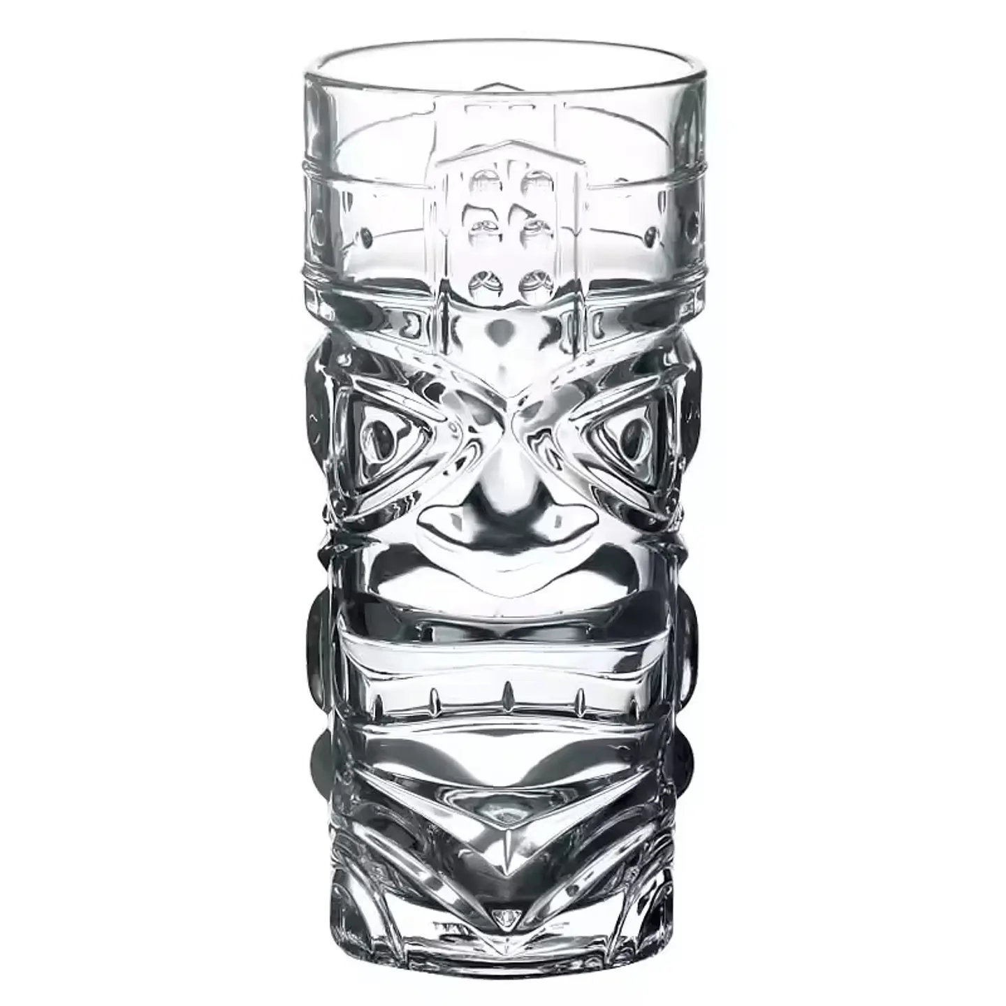 set de 6 vaso tiki kane vidrio templado 420ml 4
