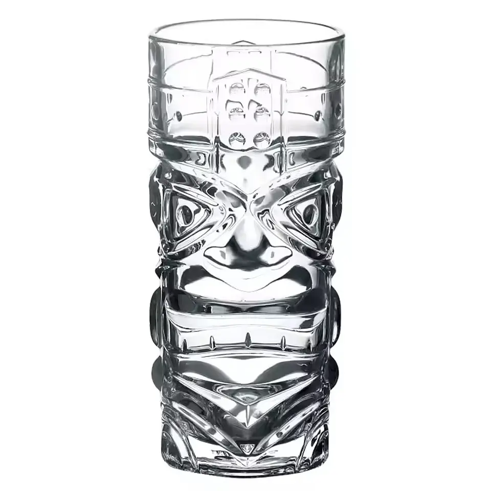 set de 6 vaso tiki kane vidrio templado 420ml 4