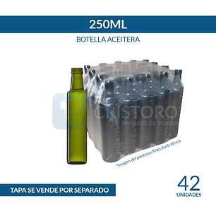  BOTELLA VIDRIO ACEITERA 250ml - PACK 42 UND.