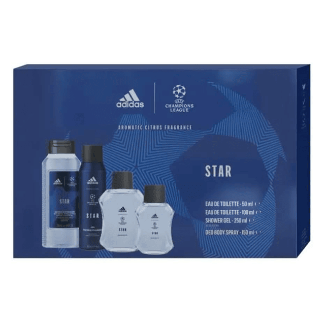 ﻿Conjunto Adidas UEFA Star Eau de Toilette 