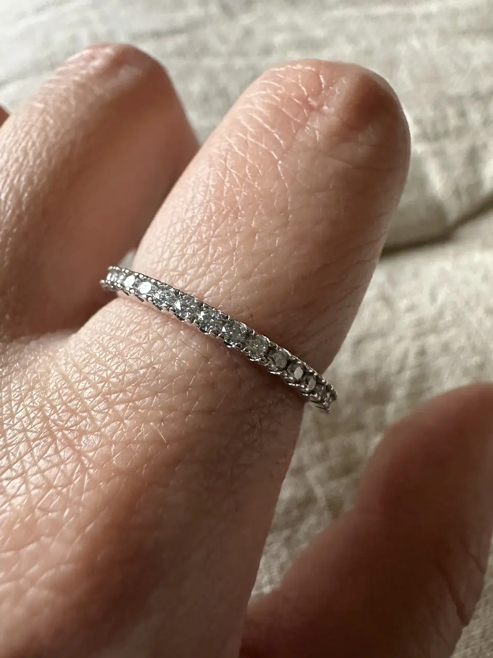 Anillo Betty Moissanitas Plata 1
