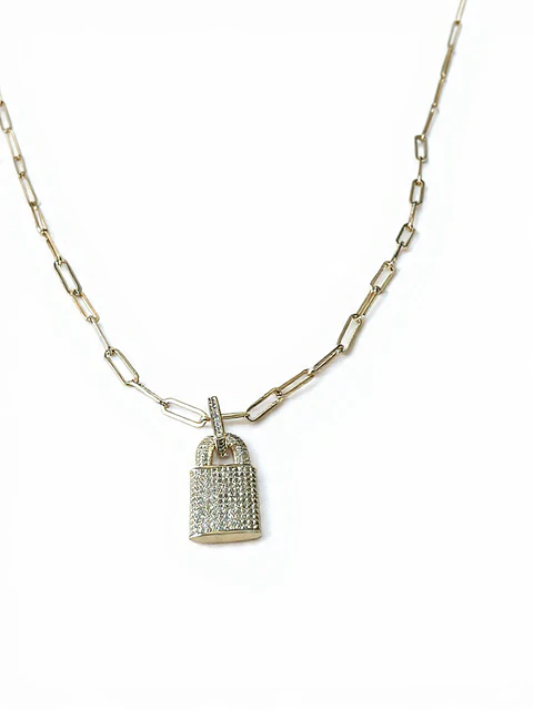 Collar Candado Oro