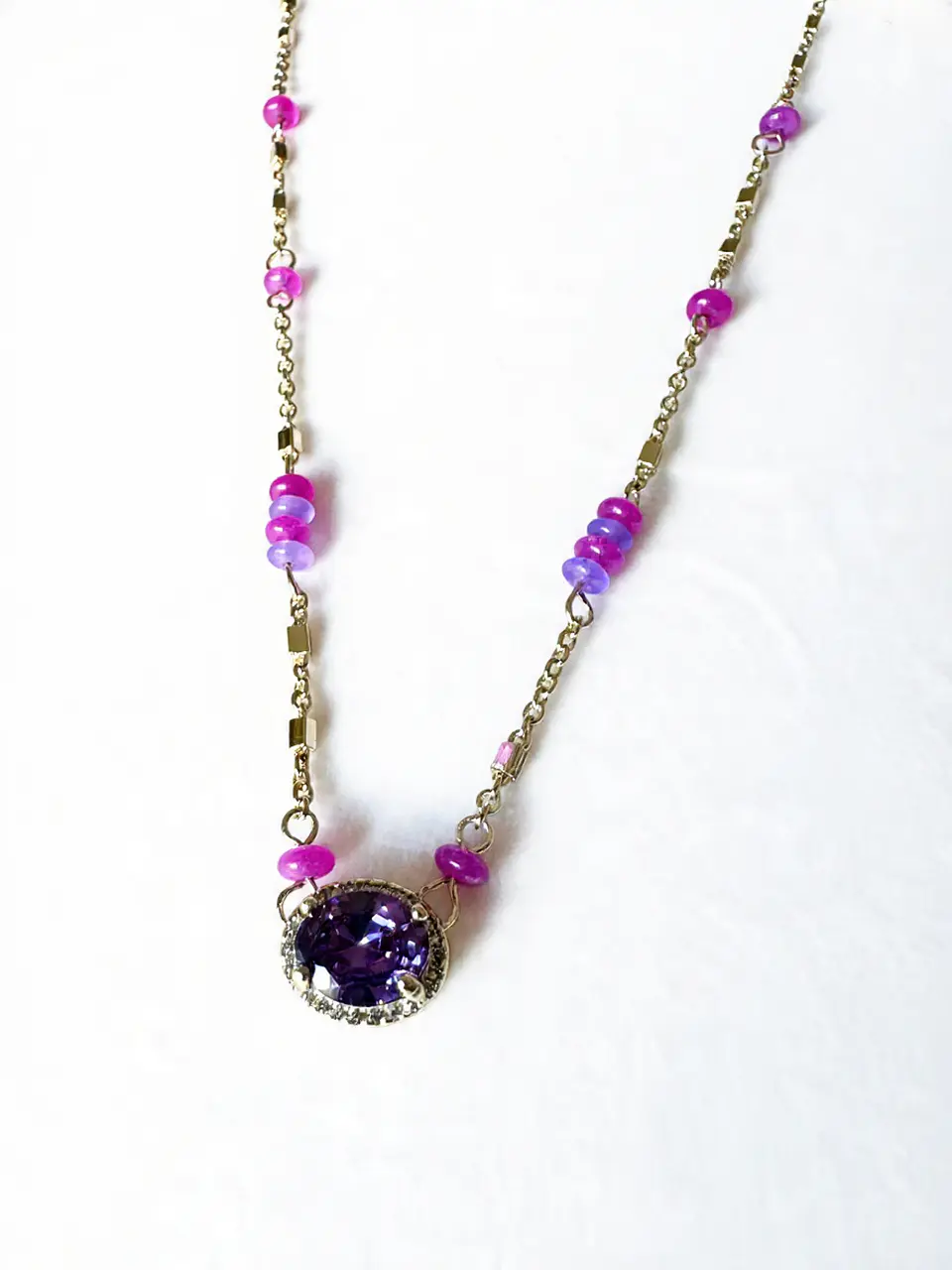 Collar amatista oro  1