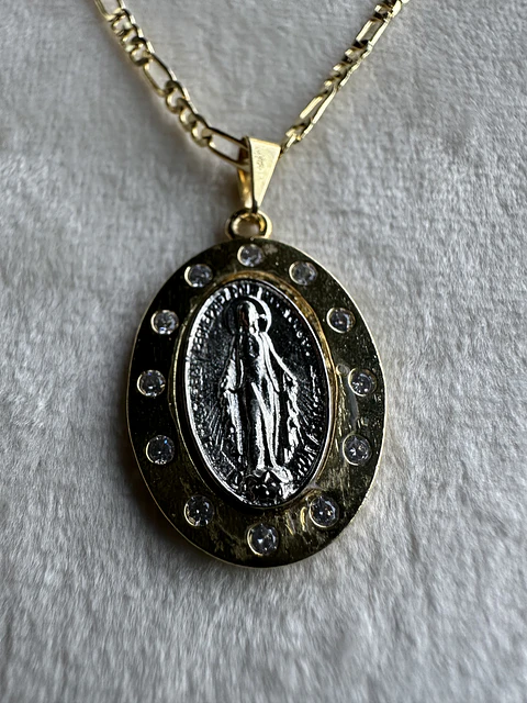 Collar Virgen Milagrosa Oro