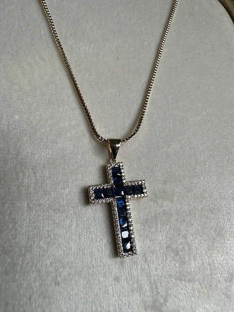 Collar Cruz Zafiro