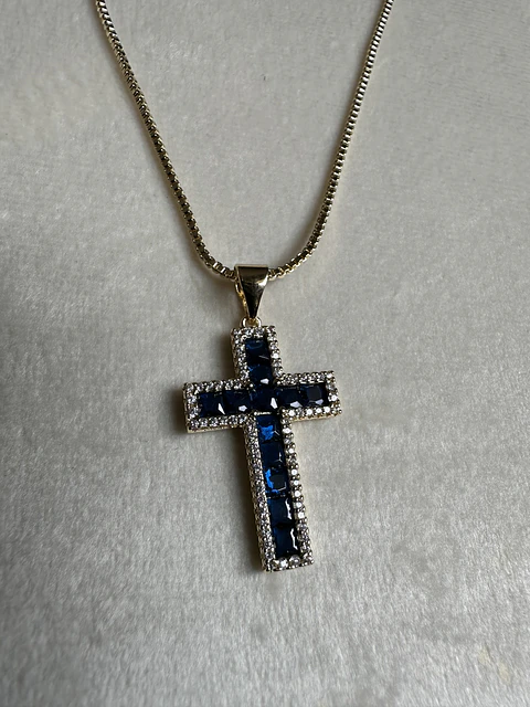 Collar Cruz Zafiro