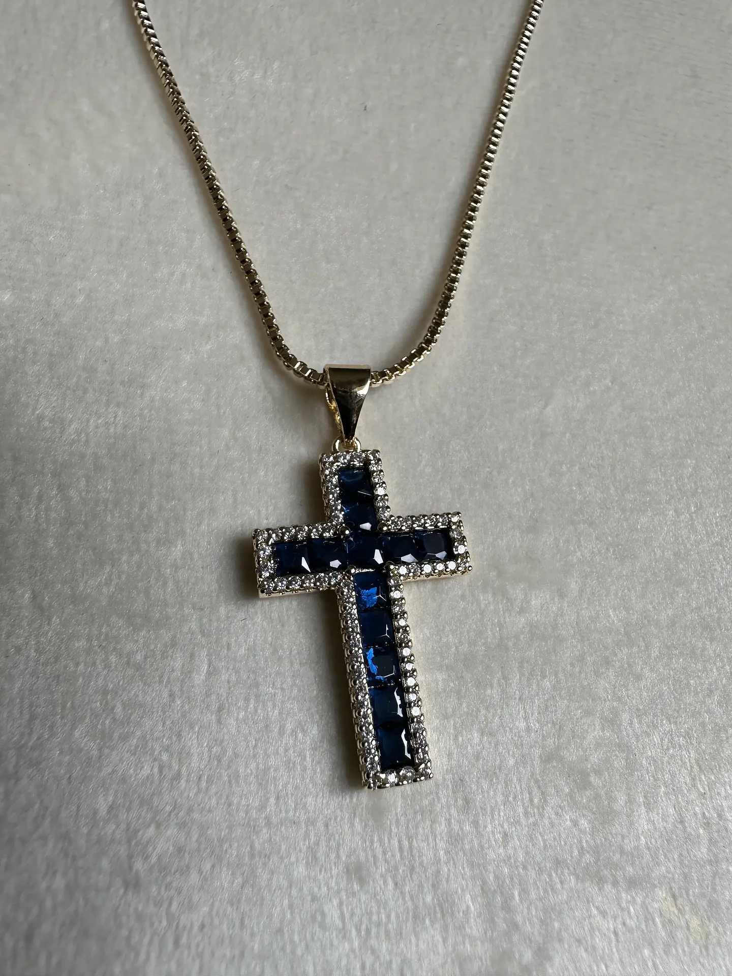 Collar Cruz Zafiro 2