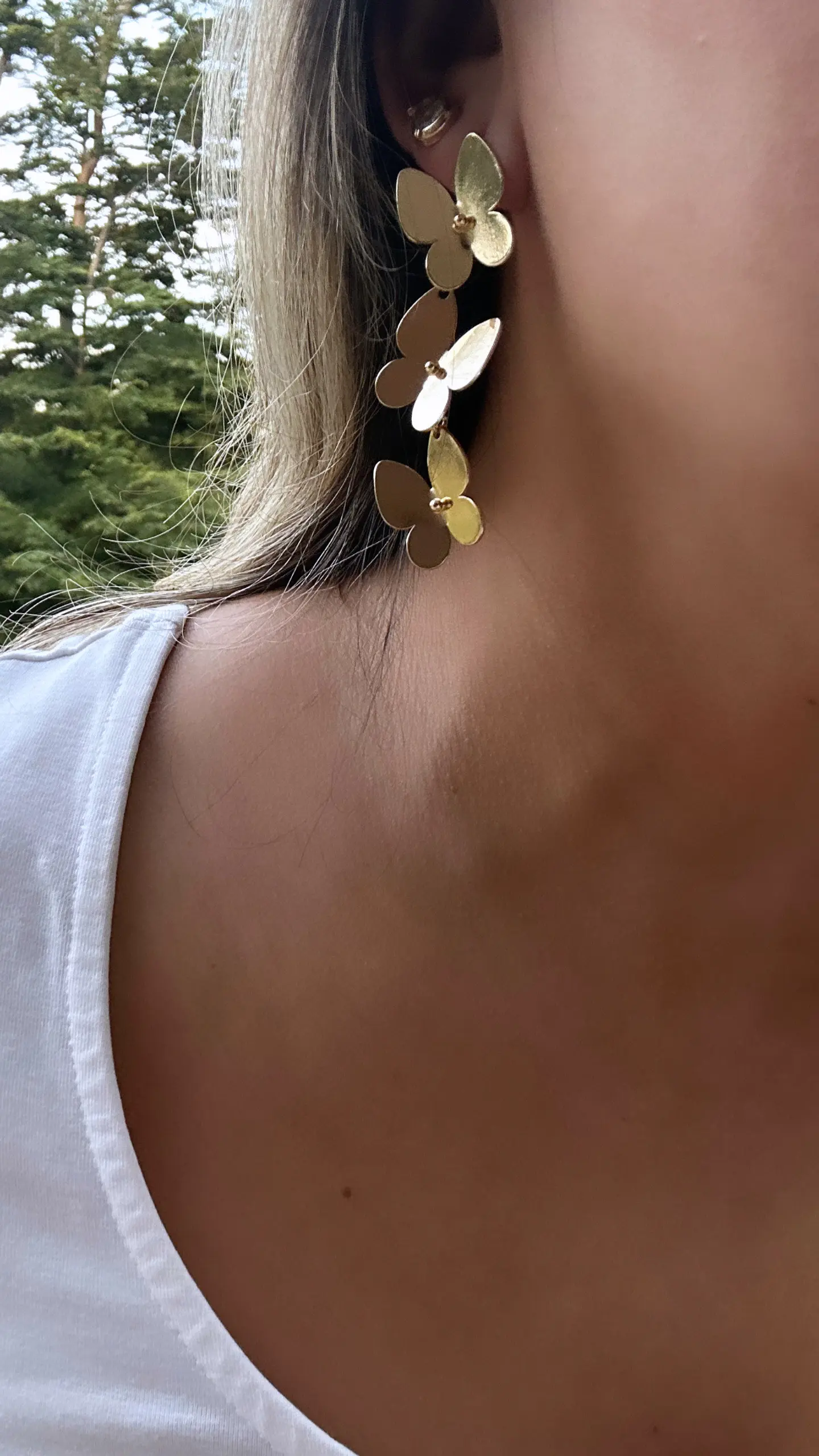 Aros cascada Mariposas  1