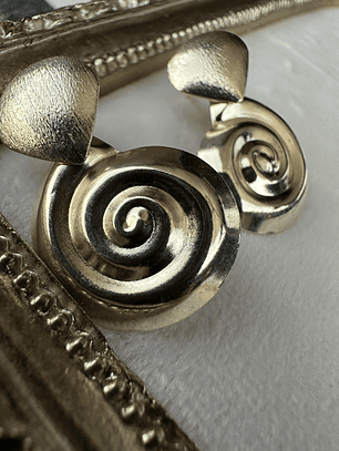 Aros caracola colgantes 