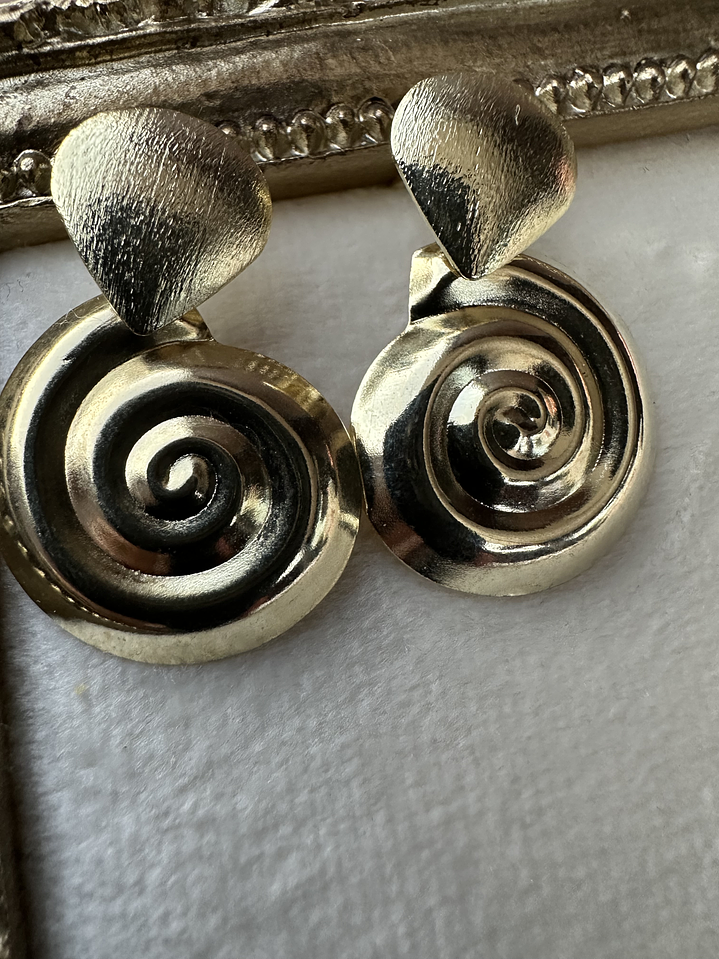 Aros caracola colgantes  2