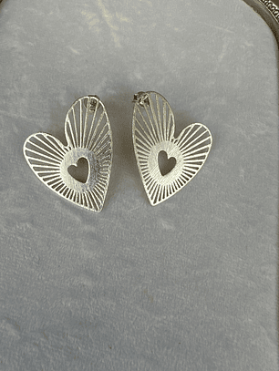 Aros Corazón calado
