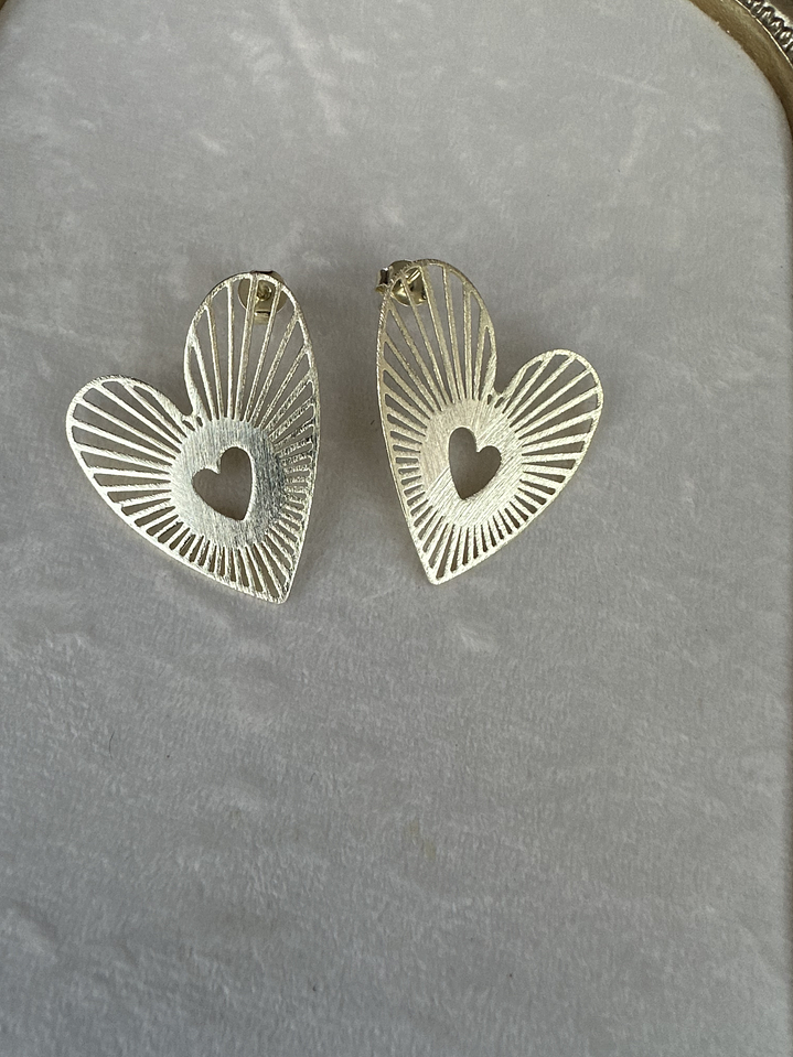 Aros Corazón calado 1