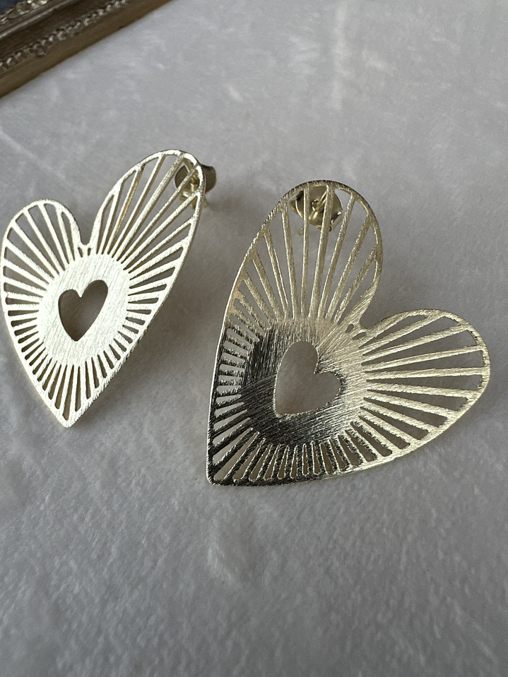 Aros Corazón calado 2