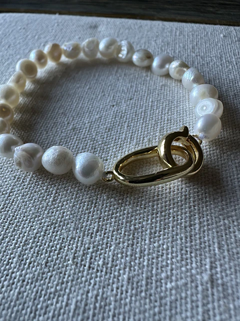 Pulsera perlas naturales 
