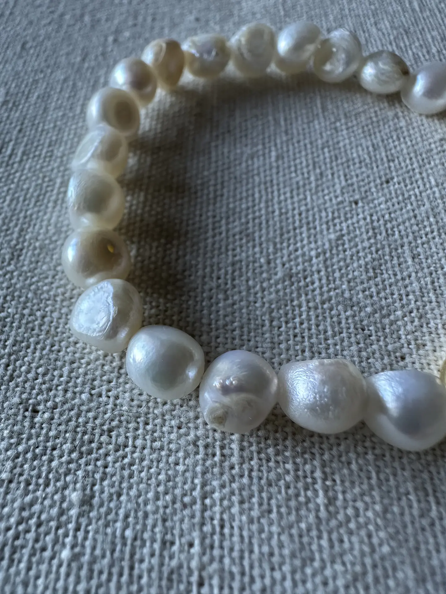 Pulsera perlas naturales  3