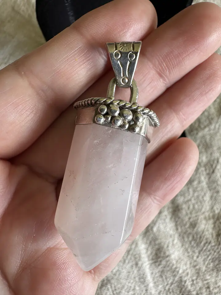 Colgante Cuarzo Rosa XL 3