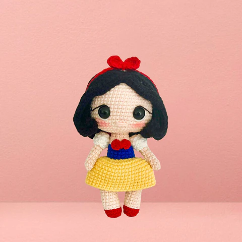 Princesa Blancanieves: Patrón Crochet / Español
