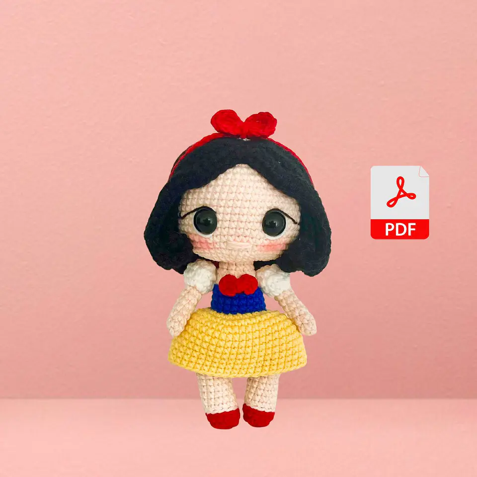 Princesa Blancanieves: Patrón Crochet / Español 2