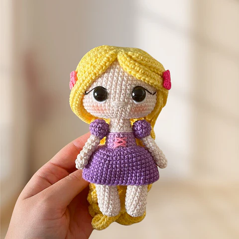 Princesa Rapunzel: Patrón Crochet / Español