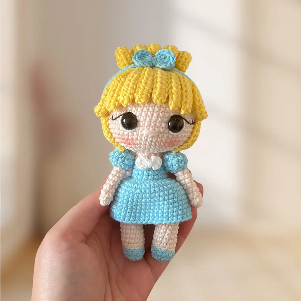 Princesa Cenicienta: Patrón Crochet / Español 1