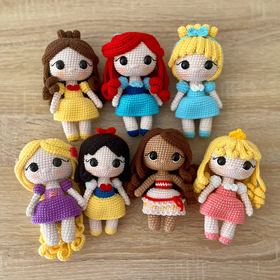 Colección Princesas / 7 Patrones en español  1