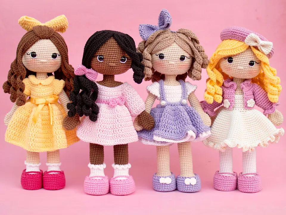 Colección Mejores Amigas / 4 patrones en español  2
