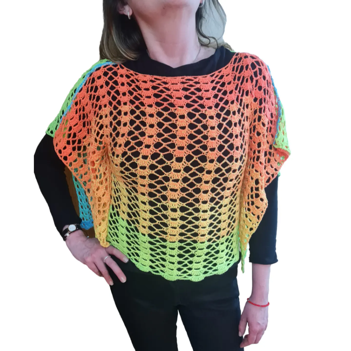 Polera calada Flowers Vivid 1