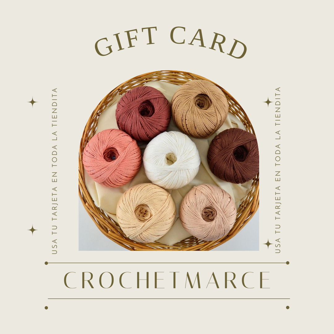 Tarjeta de Regalo -Gift card- Crochetmarce