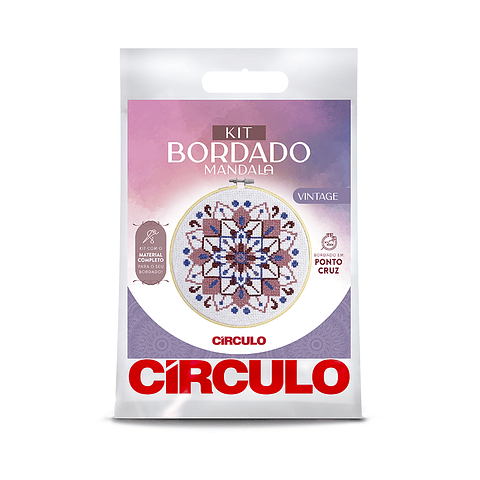 Kit Bordado Mandala