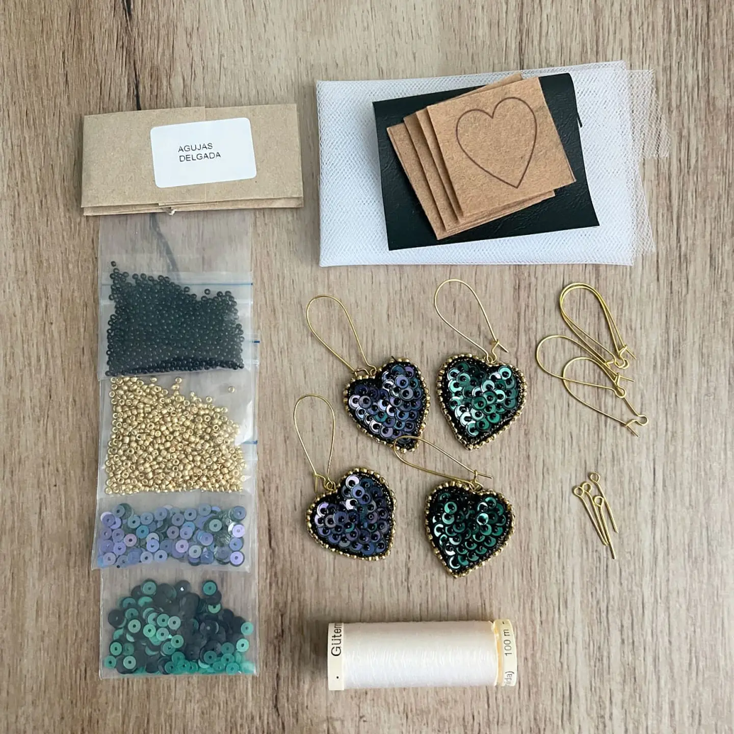 Kit aritos corazón 2