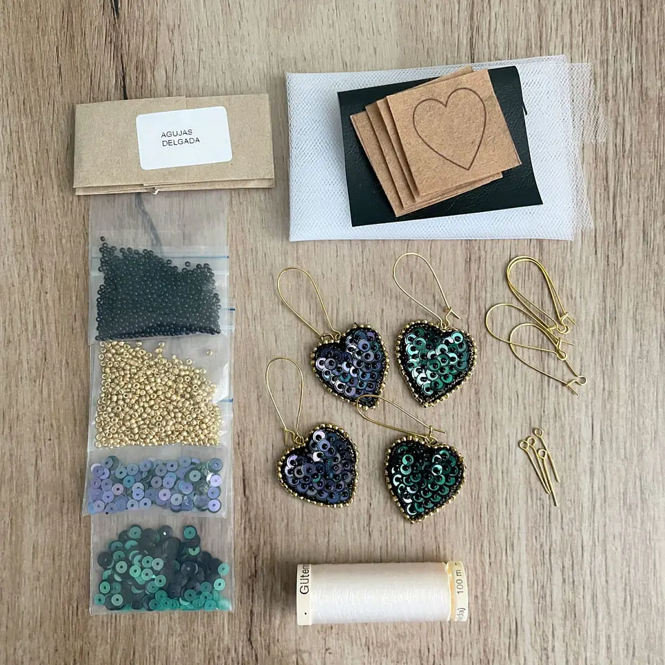 Kit aritos corazón 2