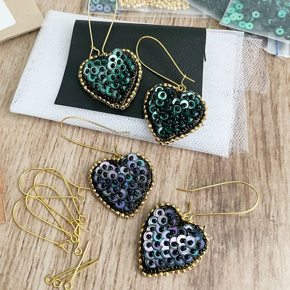 Kit aritos corazón 1
