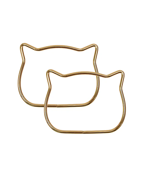 Asa Metal Gatito para carteras