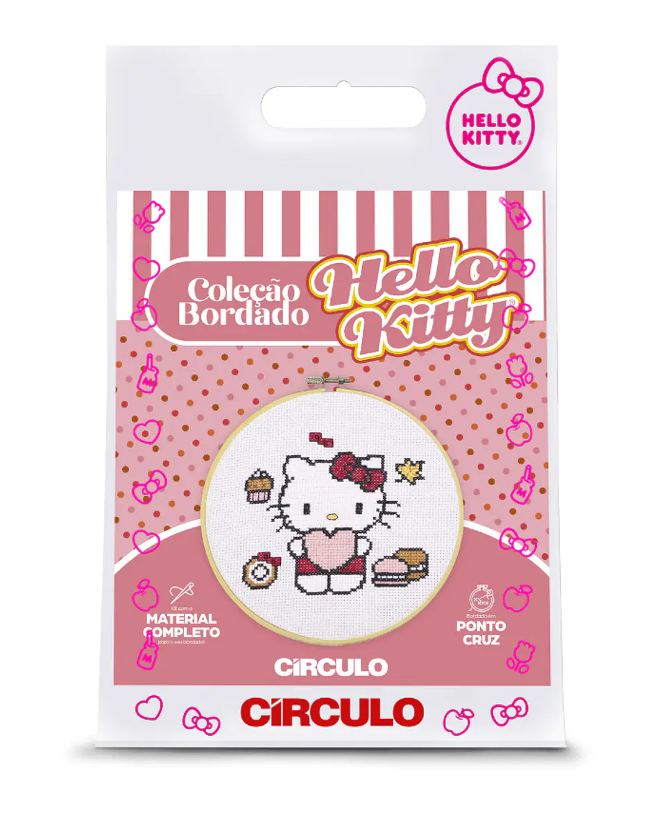 Kit de Bordado dulces Hello Kitty 1