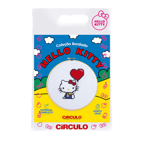 Kit de Bordado corazón Hello Kitty