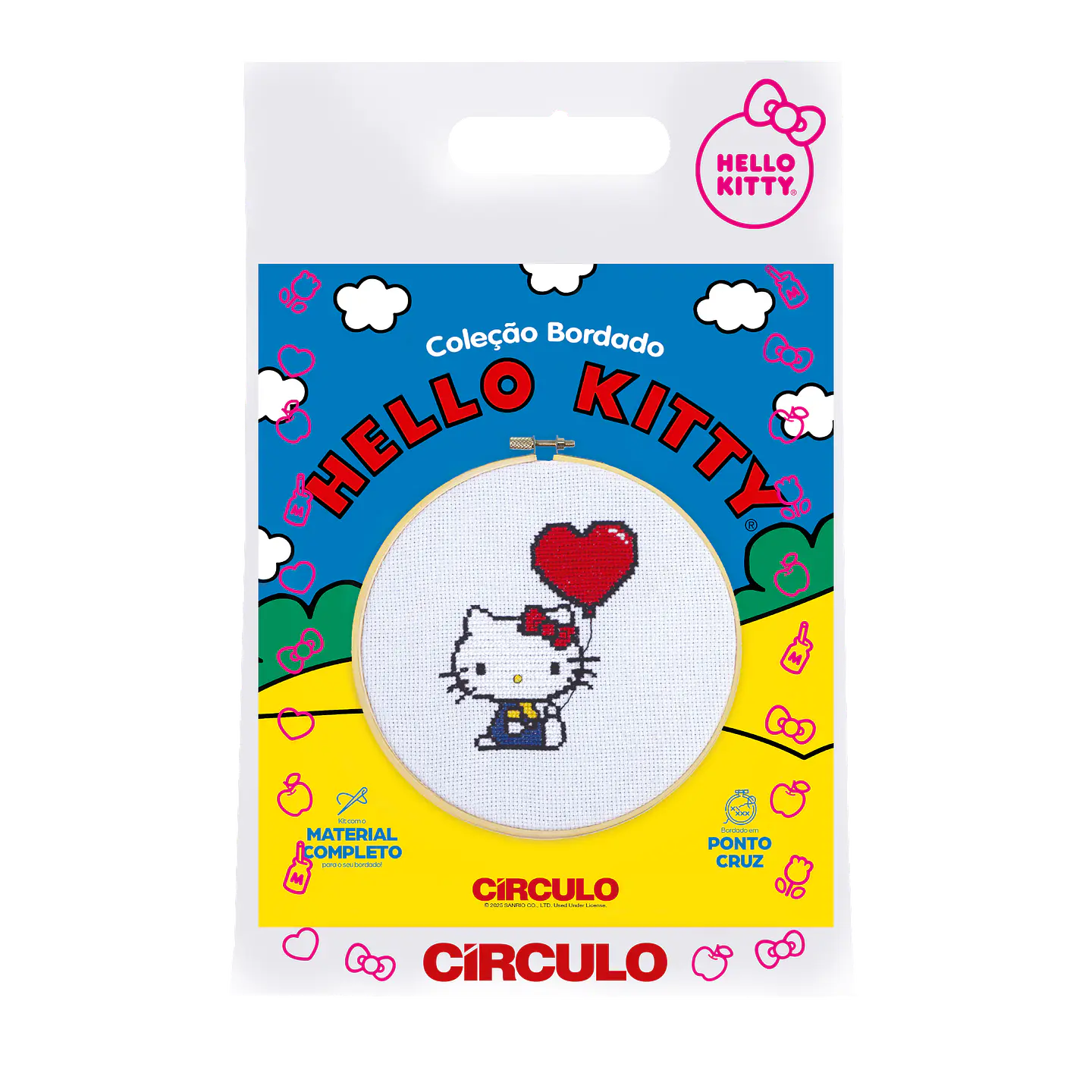 Kit de Bordado corazón Hello Kitty 1