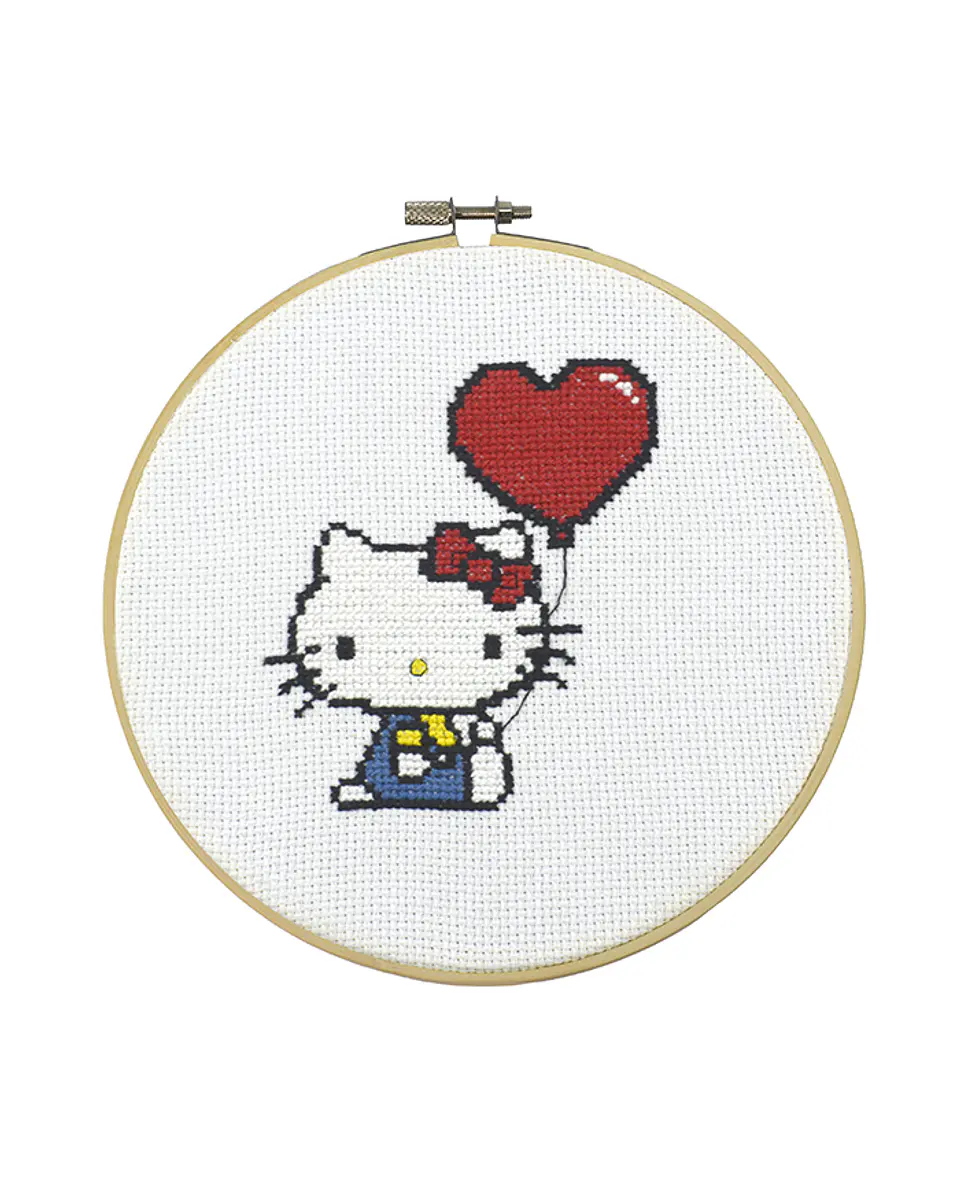 Kit de Bordado corazón Hello Kitty 2