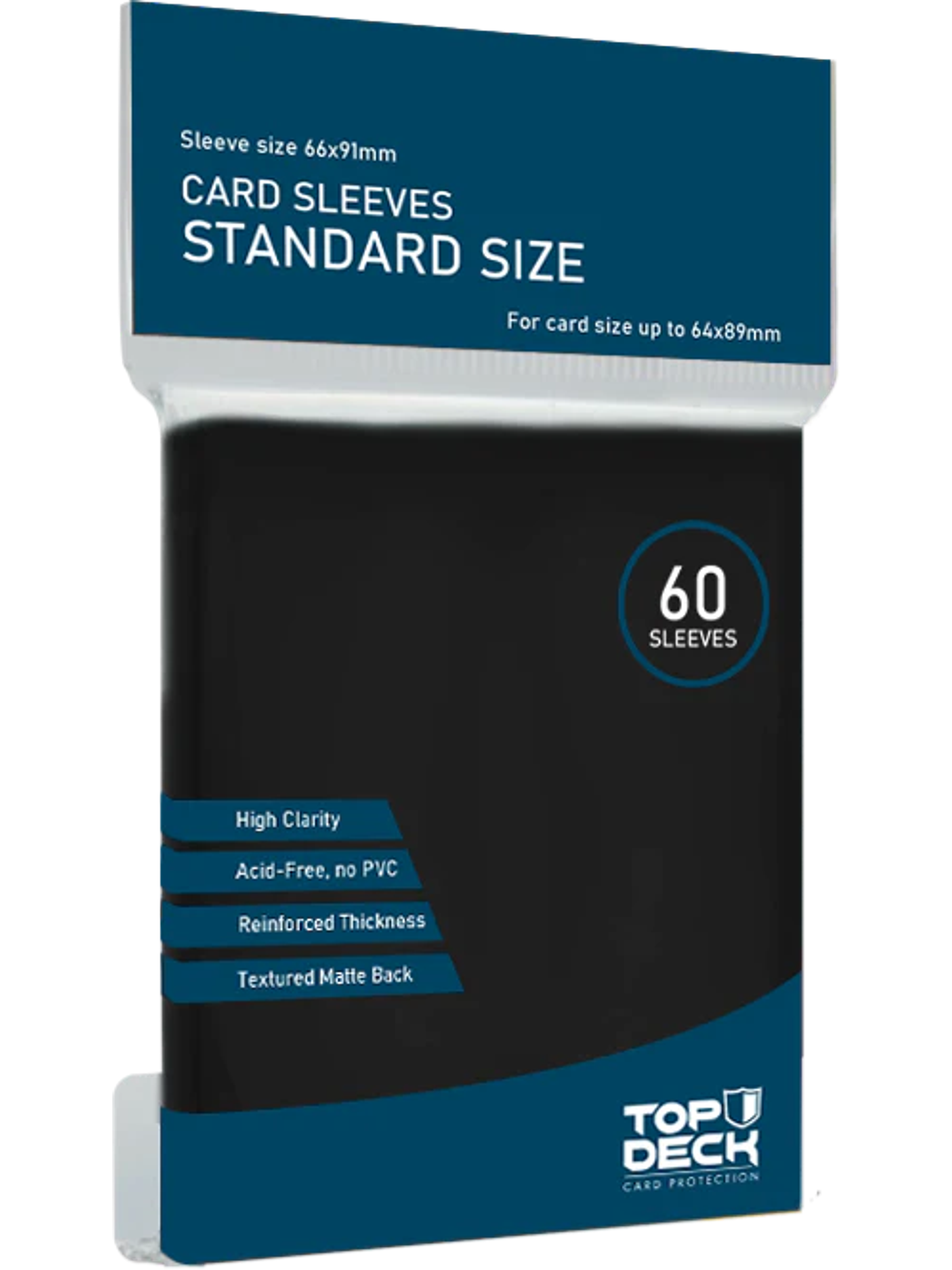 Protectores Esenciales | TOPDECK Standard 62x89mm color Negro 2