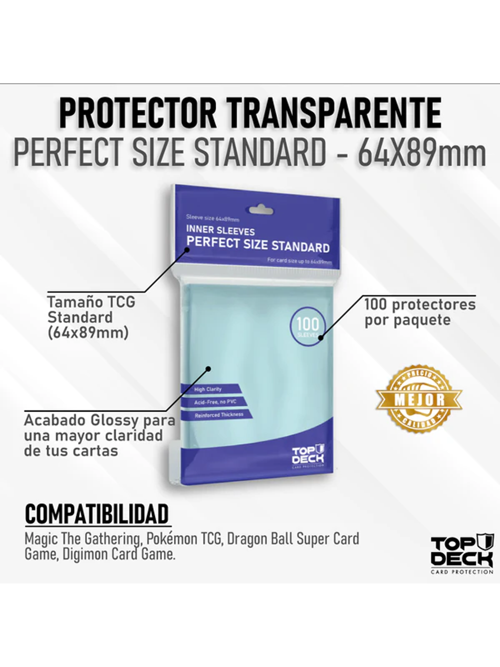 Protectores Interiores | TOPDECK Standard 64x89mm 1