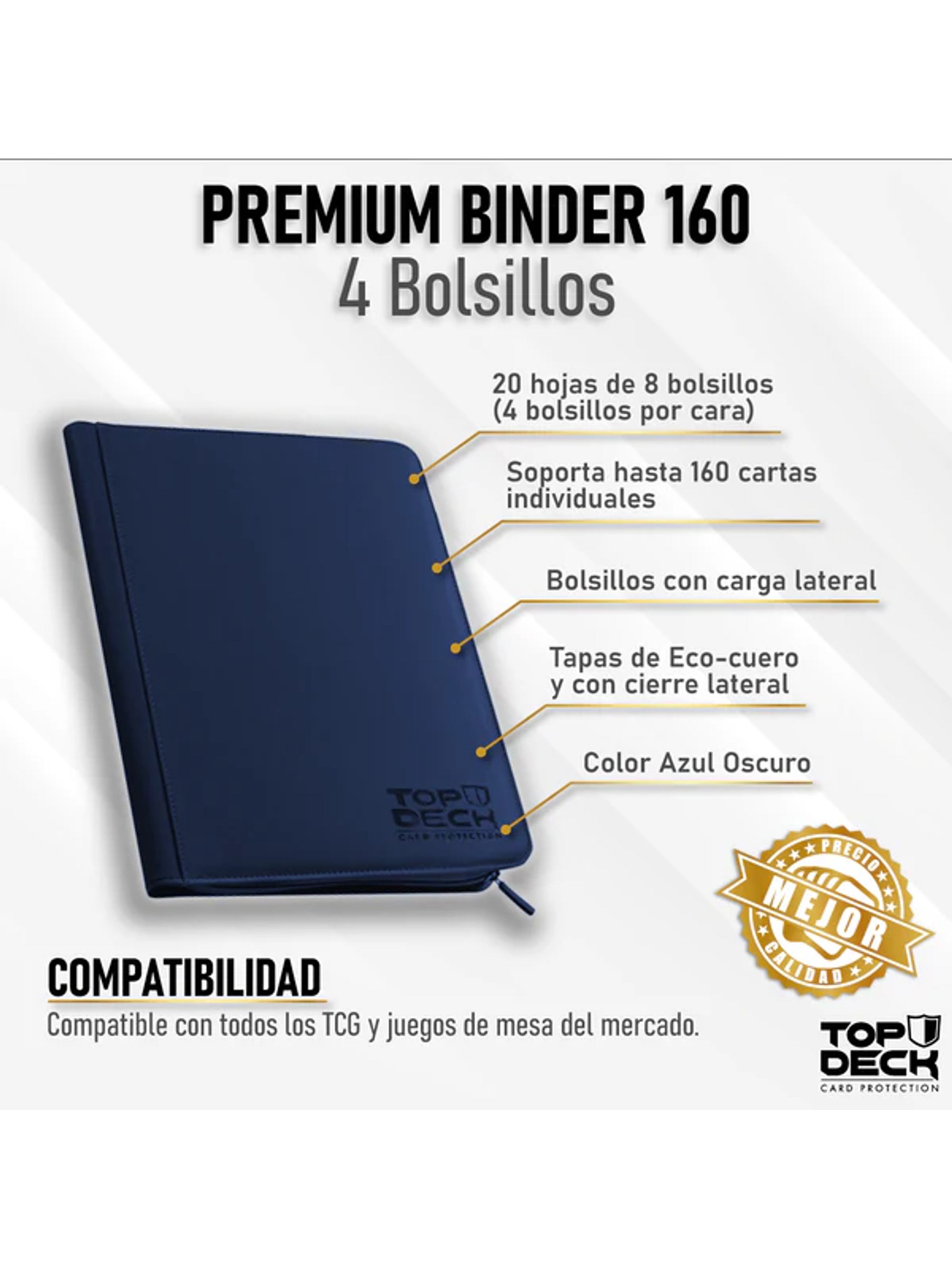 Carpeta Premium | TOPDECK 160 color Azul 1