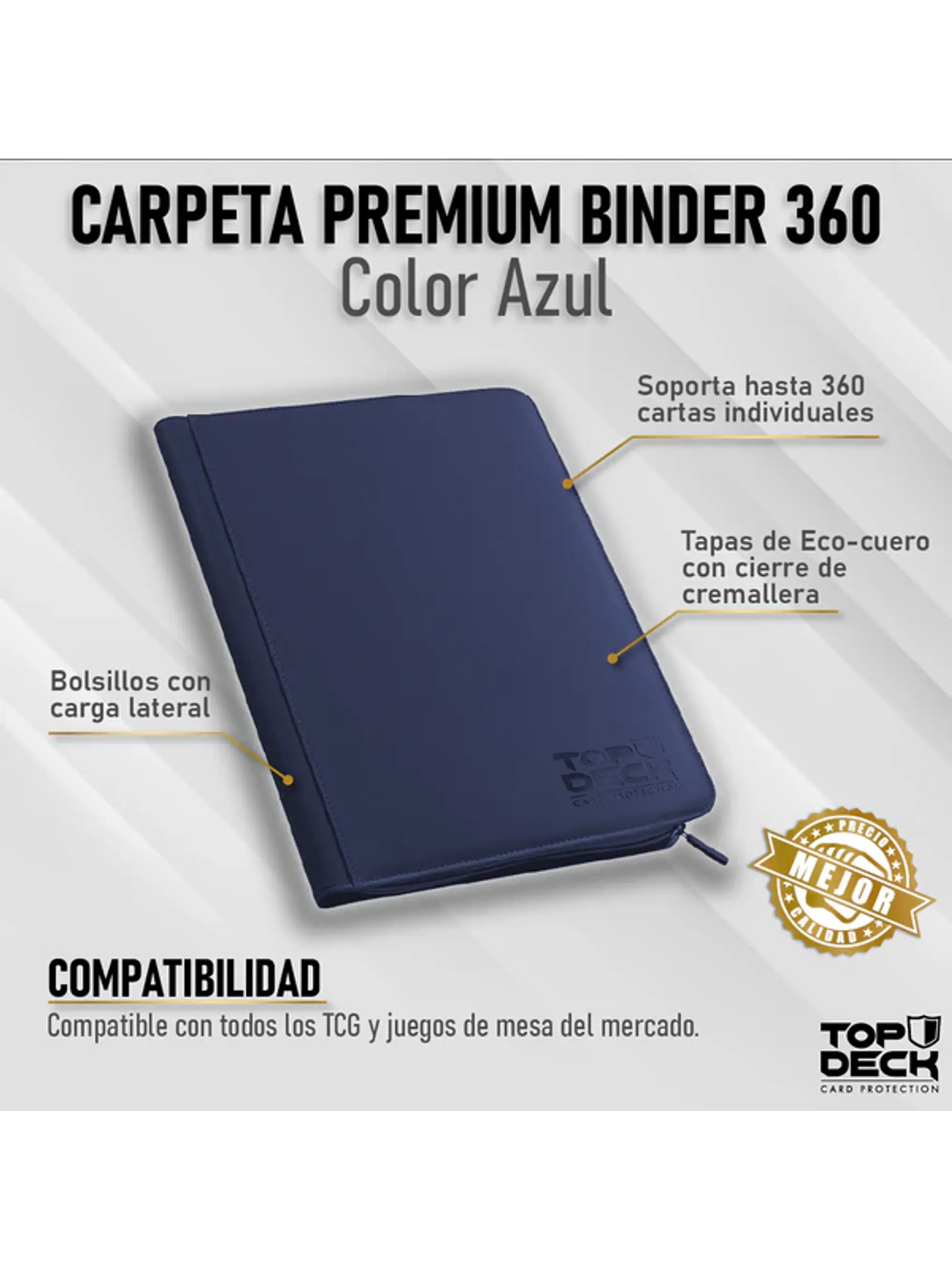 Carpeta Premium | TOPDECK 360 color Azul