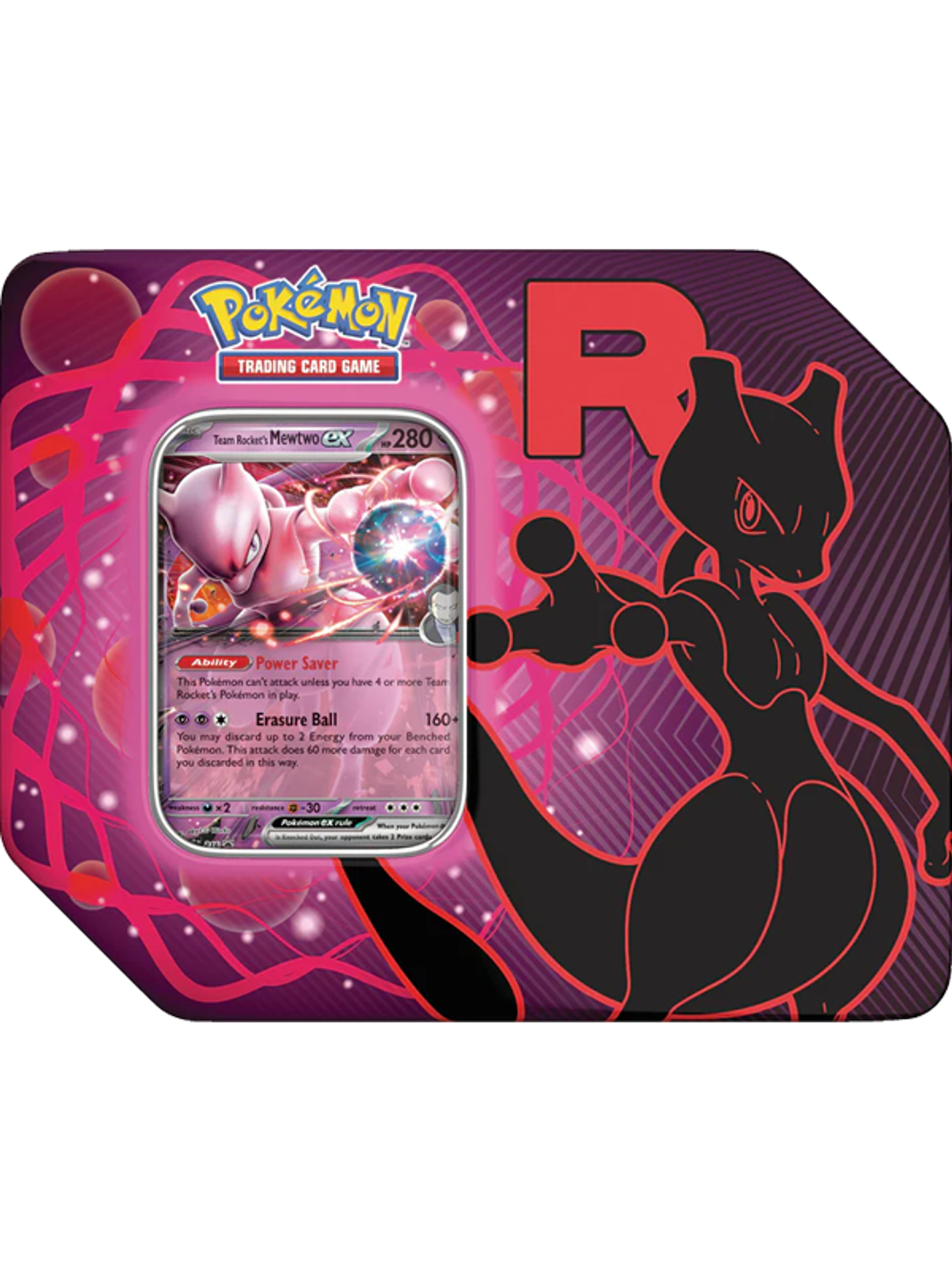 POKEMON TCG TEAM ROCKET TIN ENGLISH (Mewtwo EX) 1