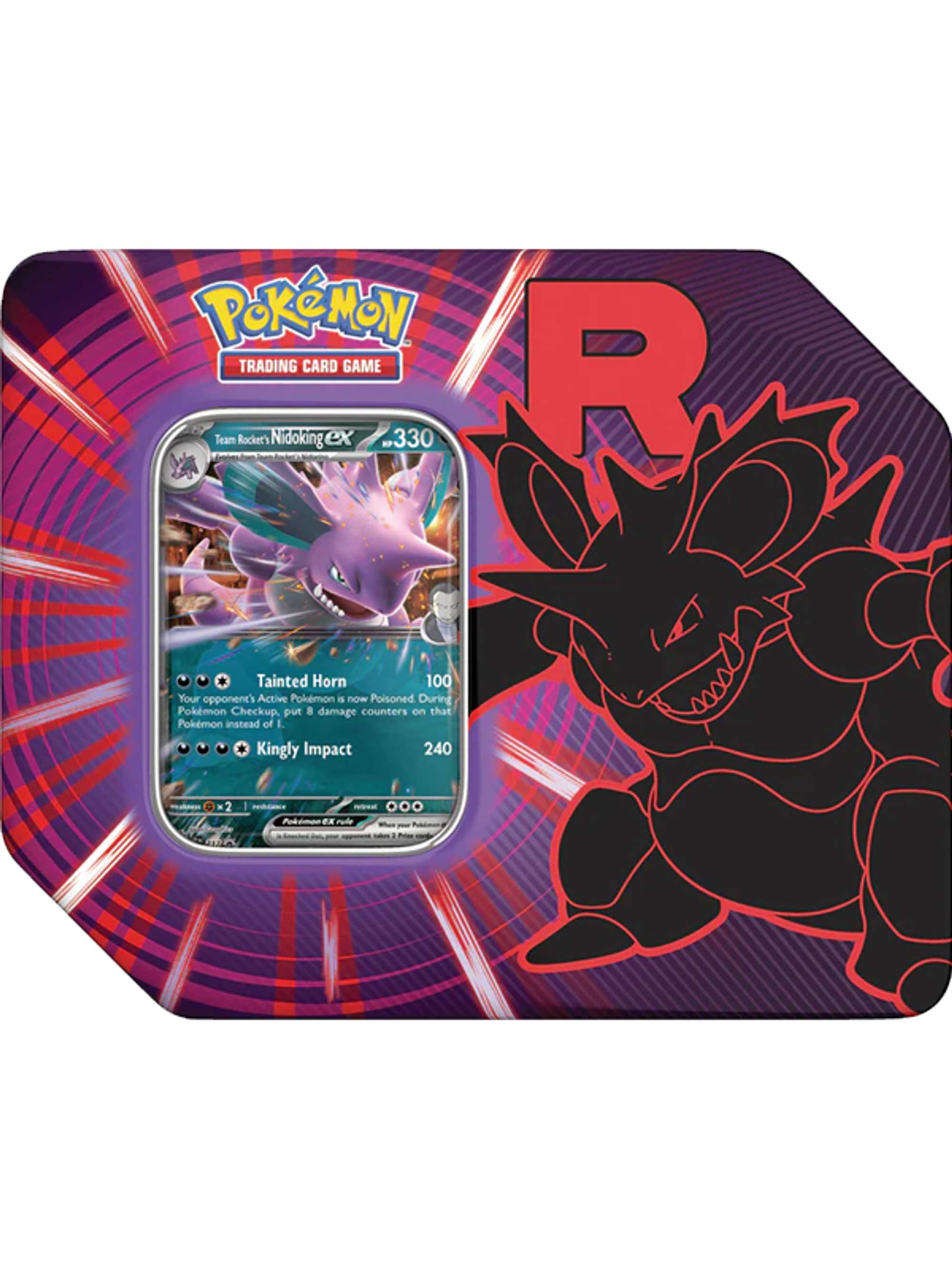 POKEMON TCG TEAM ROCKET TIN ENGLISH (Nidoking EX) 1