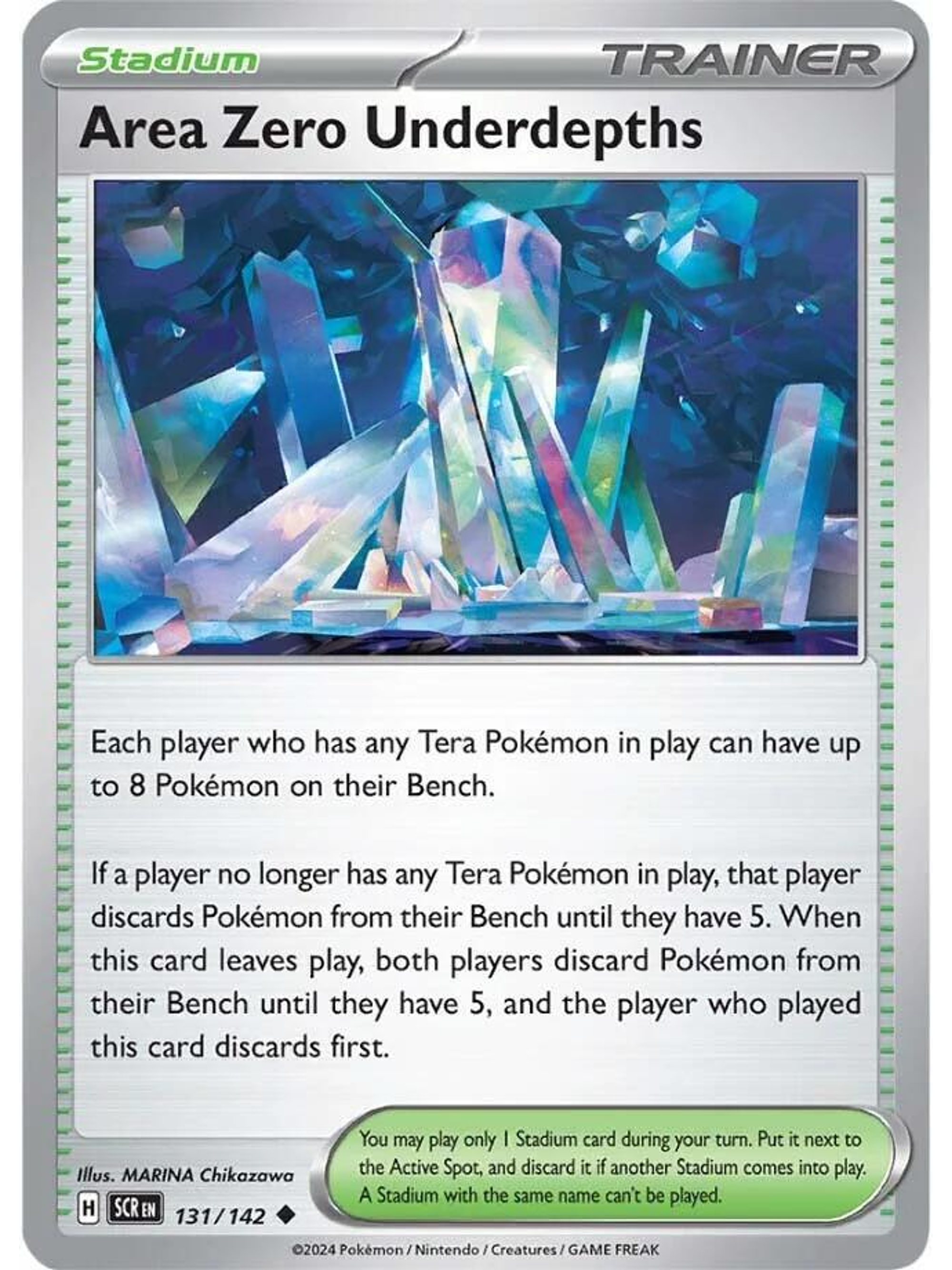 Area Zero Underdepths